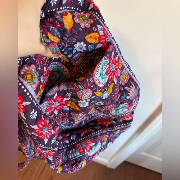 Unique Quilted Floral Patterned Duffel - Picture 4 of 5